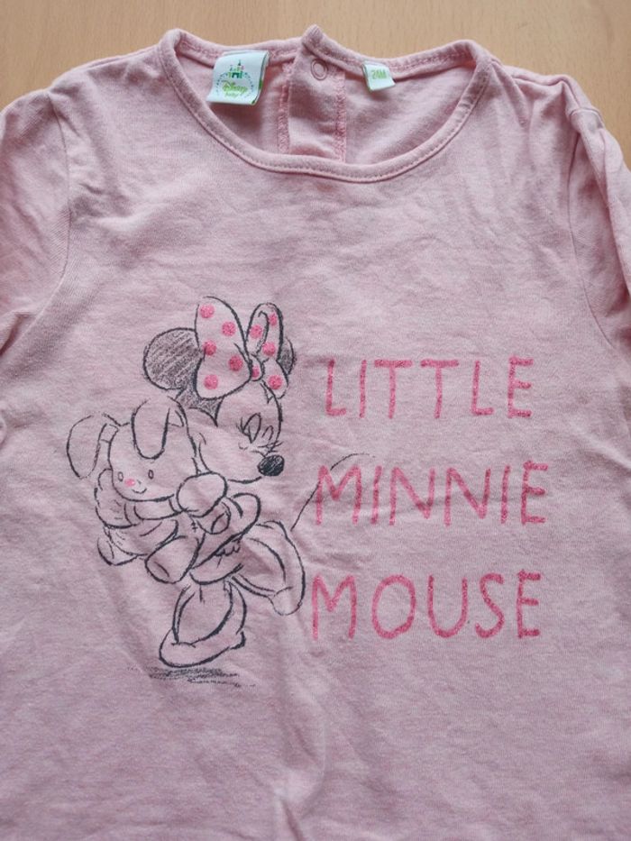 T-shirt manches longues Minnie 24 mois - photo numéro 2