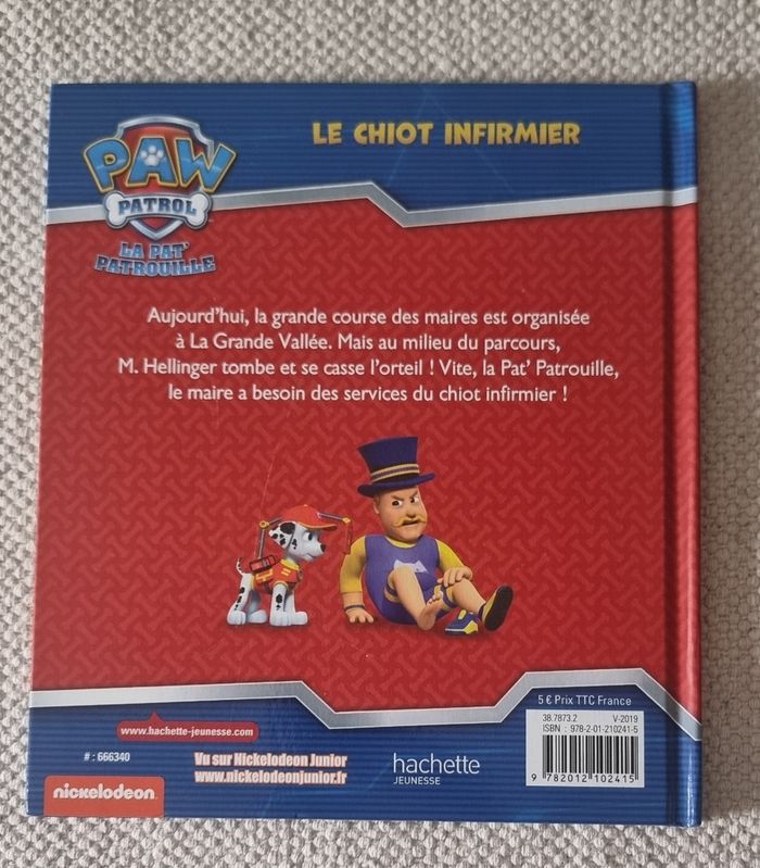 Livre "La Pat Patrouille: le chiot infirmier" - photo numéro 2