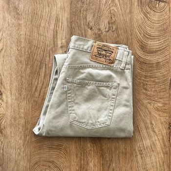 Jean/pantalon beige Levi's 551 pour homme, taille W 36 L 36 (46 taille française)