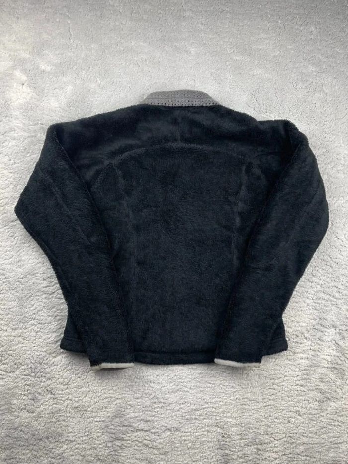 Veste polaire légère full zip / zippé épaisse à fourrure Patagonia USA Noir / Gris Taille S Femme - photo numéro 3