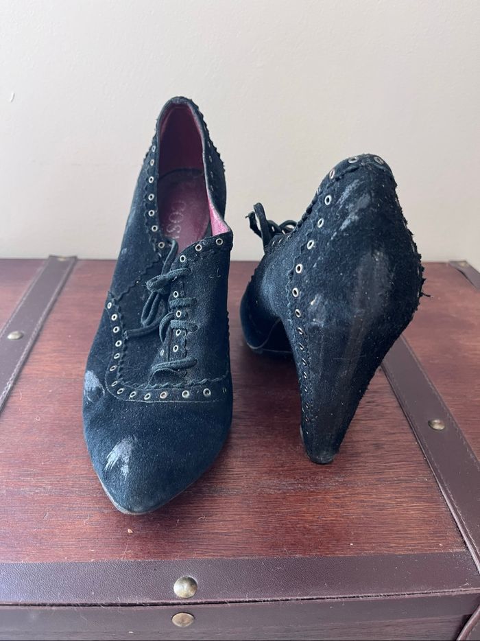 Escarpins en cuir noir - photo numéro 5