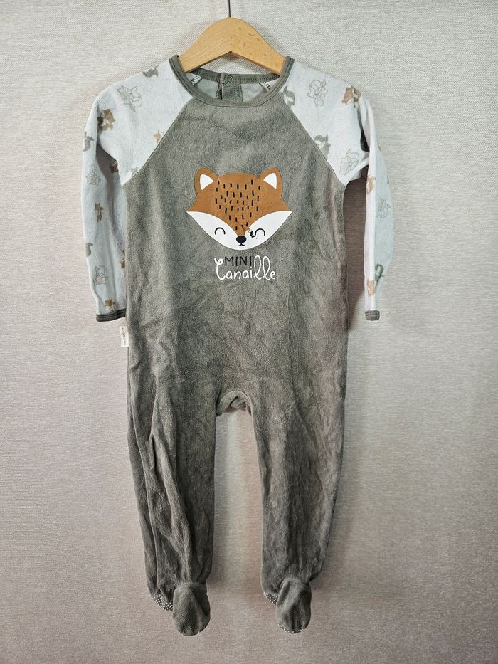 Pyjama velours renard petit beguin  24 mois