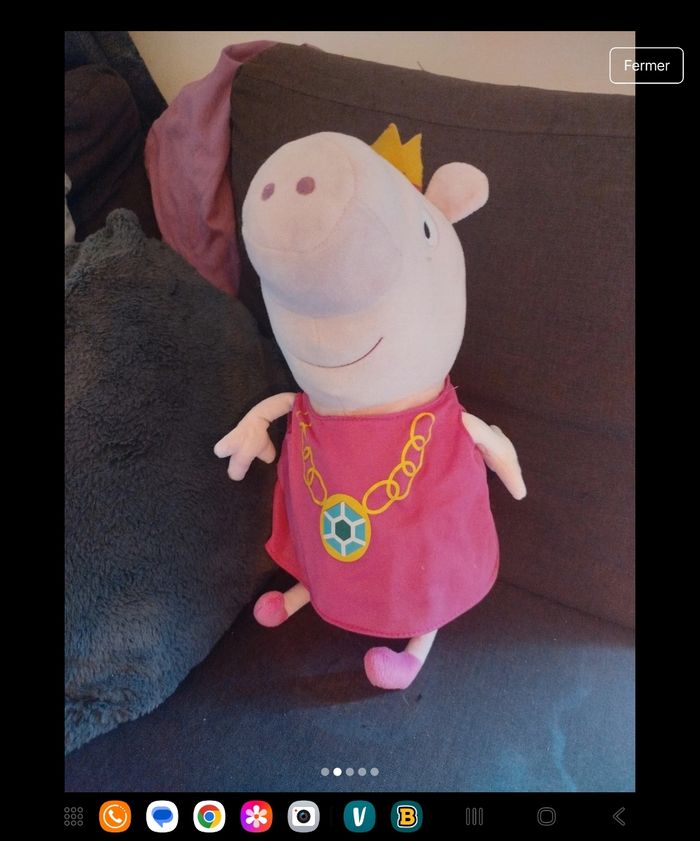 Grosse peluche peppa pig - photo numéro 2
