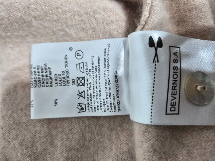 Gilet Devernois rose poudré laine & cachemire – Taille 0 (36) Très bon état ✨ doux et élégant - photo numéro 6