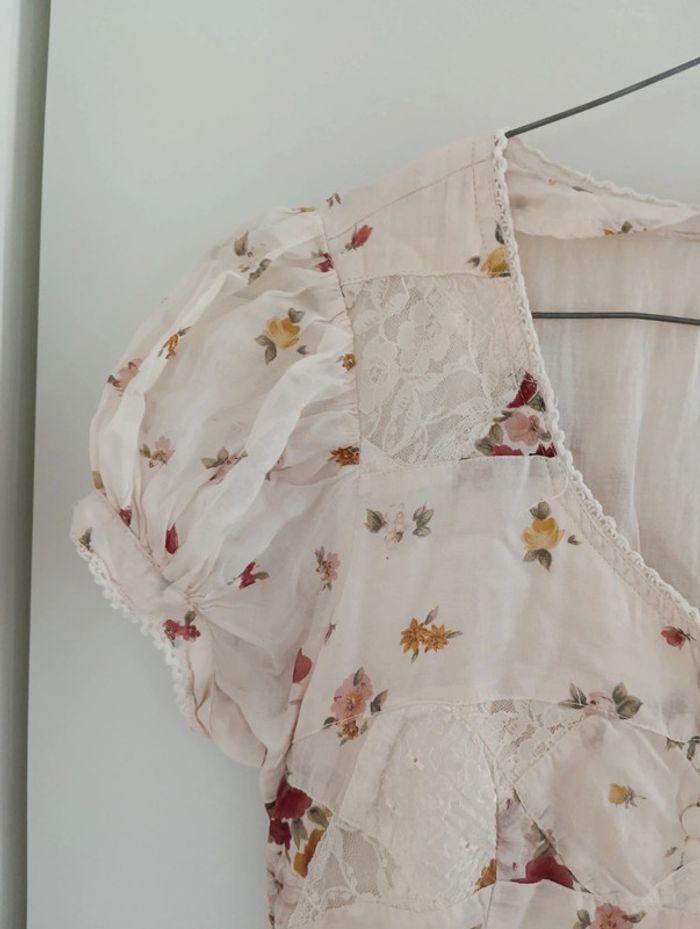 Robe vintage longue Boutonnée bohème romantique - photo numéro 3