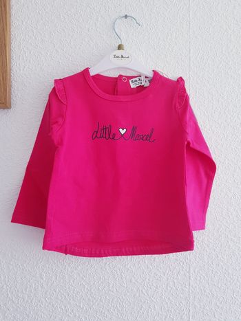Little Marcel - Tee-shirt manches longues - Rose fushia - Neuf avec étiquette ! (18 mois)