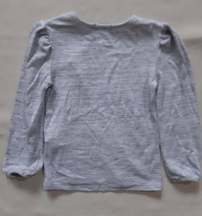 pull gris léger (mi-saison) fille - cœur - in extenso - 3 ans - photo numéro 5