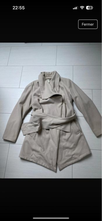Manteau beige Camaïeu