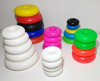 Lot anneaux en plastique