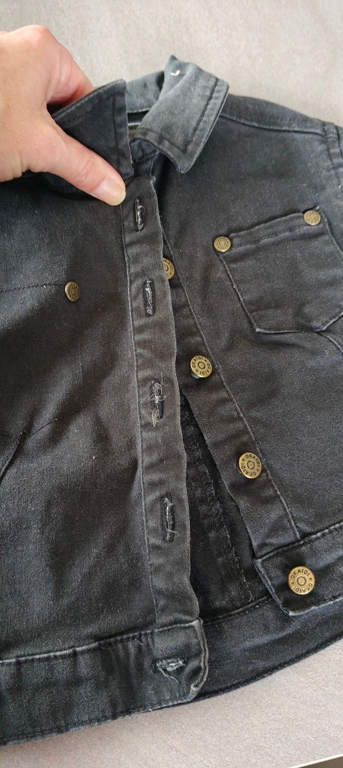 Veste en jean noire orchestra 2 ans - photo numéro 2