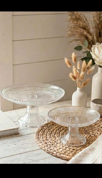 Lot de 2 présentoirs à gâteaux 