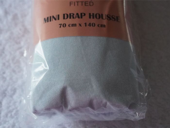 Drap housse bleu clair Baby Fitted neuf Dimension 70 x 140 cm - photo numéro 2