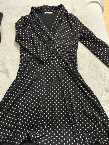 Robe noire à pois taille M