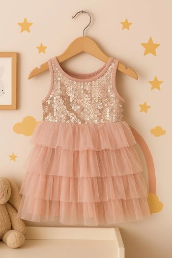 🌸  Robe  en  tulle & sequins  -  Taille 24 mois - Comme neuve 🌸