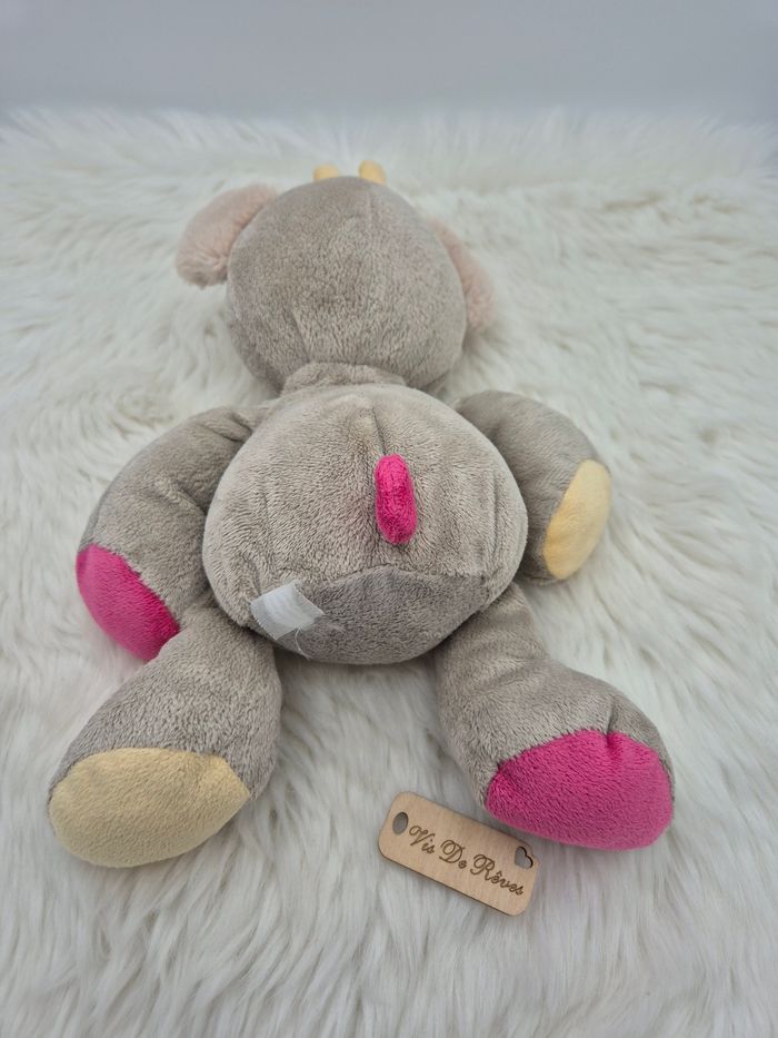 Doudou Koala gris rose jaune Arthur et Lola - photo numéro 4