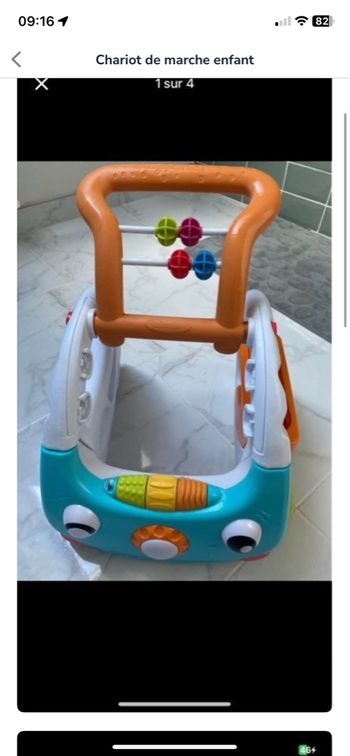 Chariot de marche évolutif