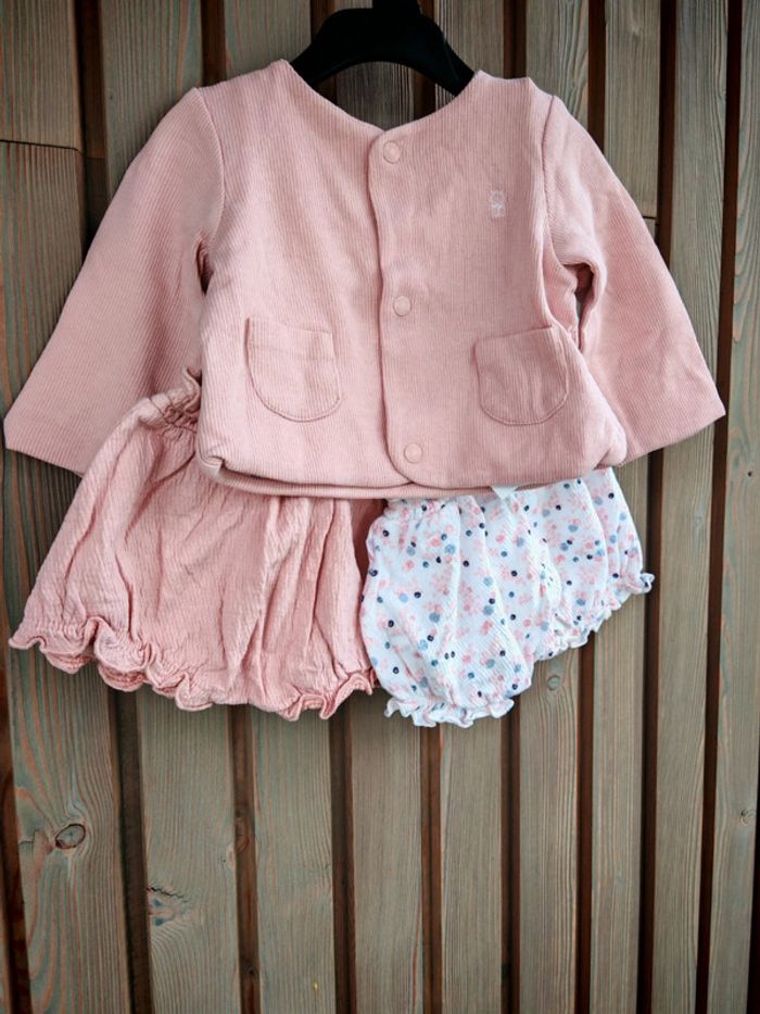 Gilet + bloomer 1 mois