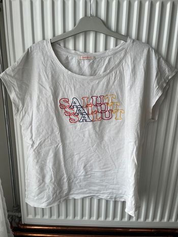 Tshirt blanc "Salut"