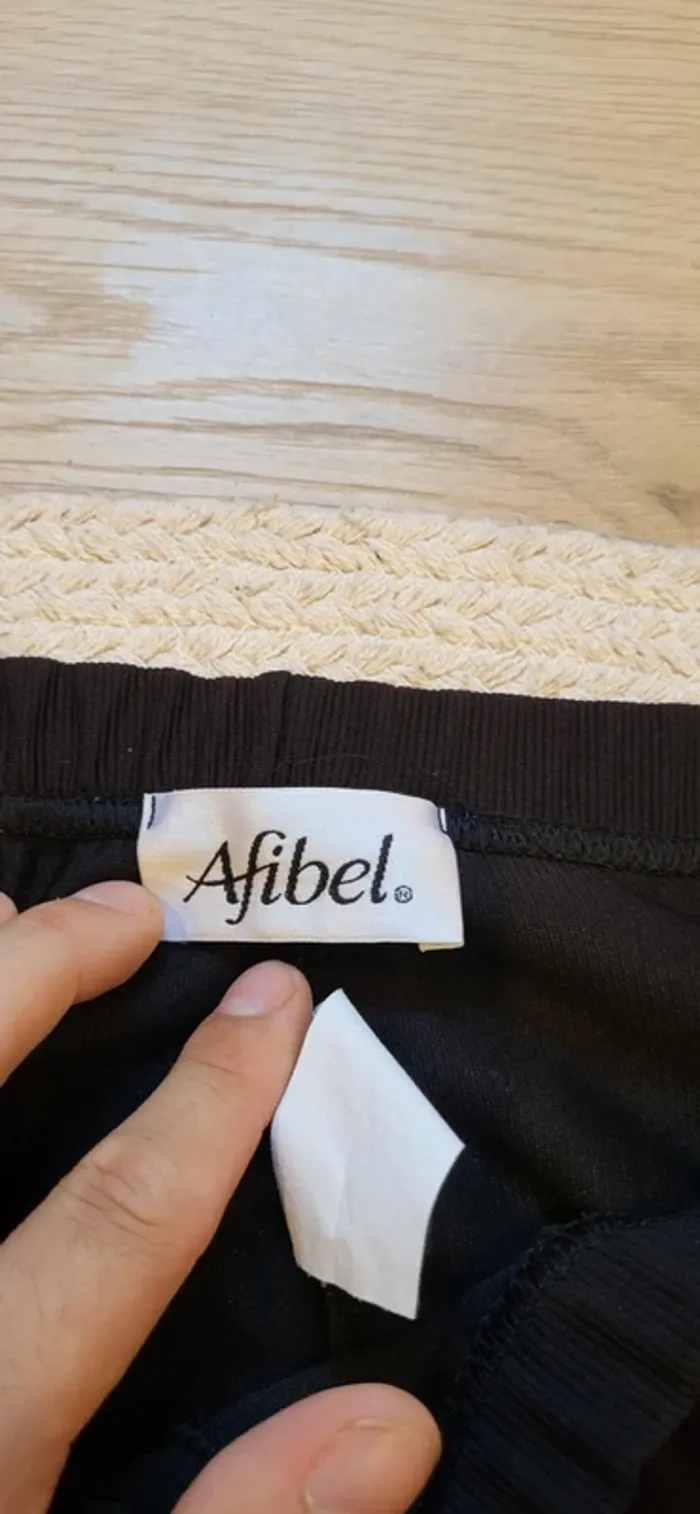 Pantalon noir élégant Afibel taille 54 - Très bon état - photo numéro 4