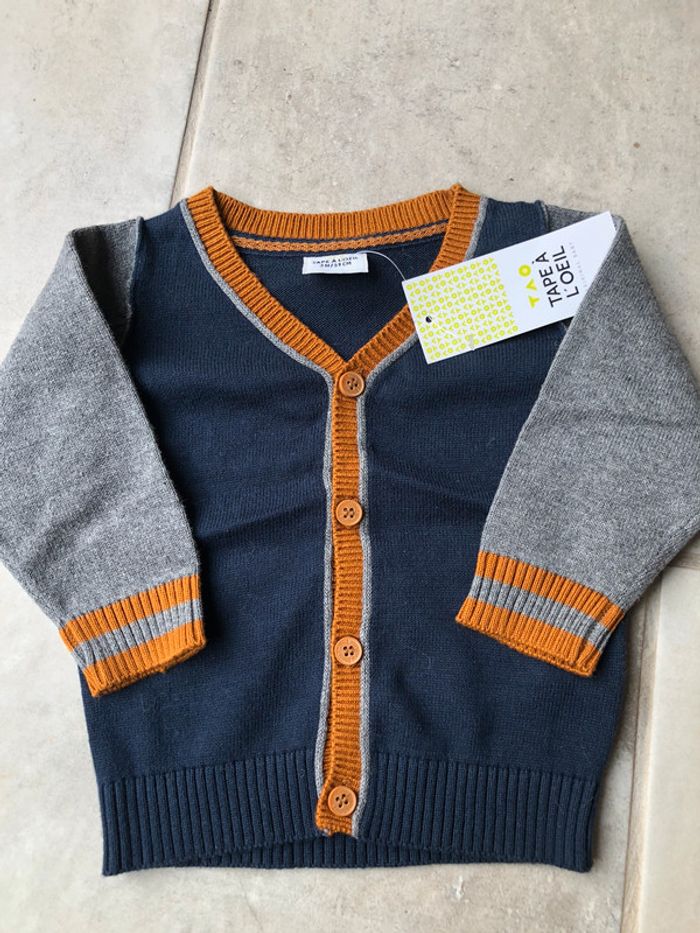 Gilet pull Tape à l’Oeil 3 mois / 59 cm neuf - photo numéro 6
