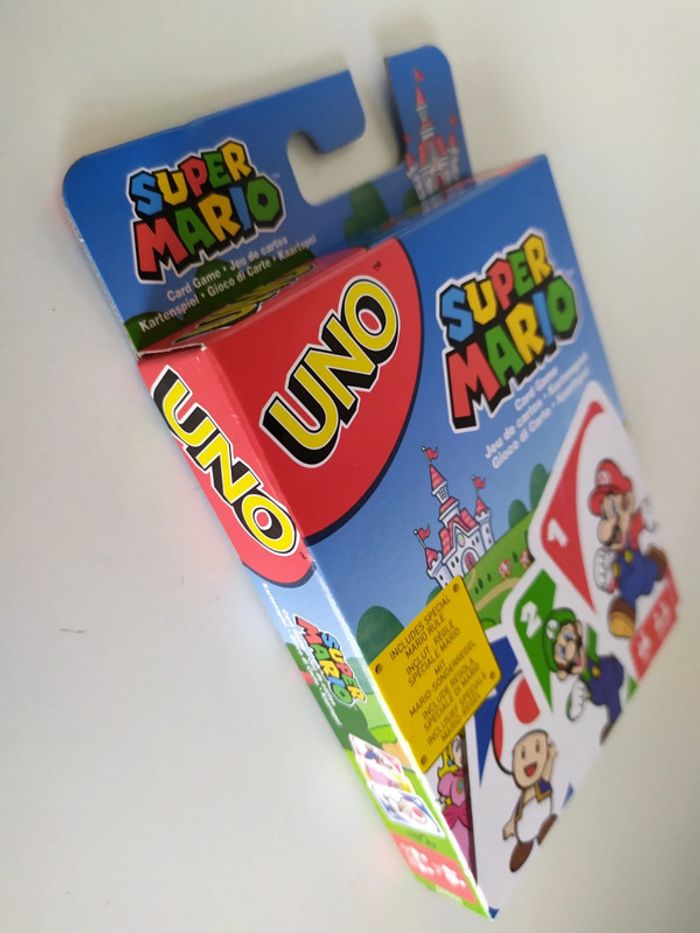 Jeu de Carte UNO Mattel super Mario Nintendo neuf - photo numéro 3