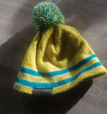 Bonnet dare2b 3-6 ans vert et bleu