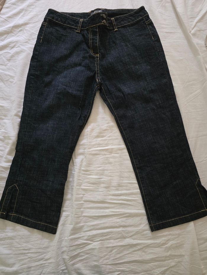 capri jeans jort rétro pin-up neuf 🍒Vintage 90🍒taille 42/44 - photo numéro 5