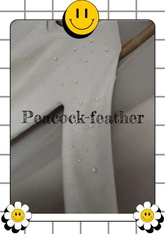 Pull Promod perles crème 42 - photo numéro 2