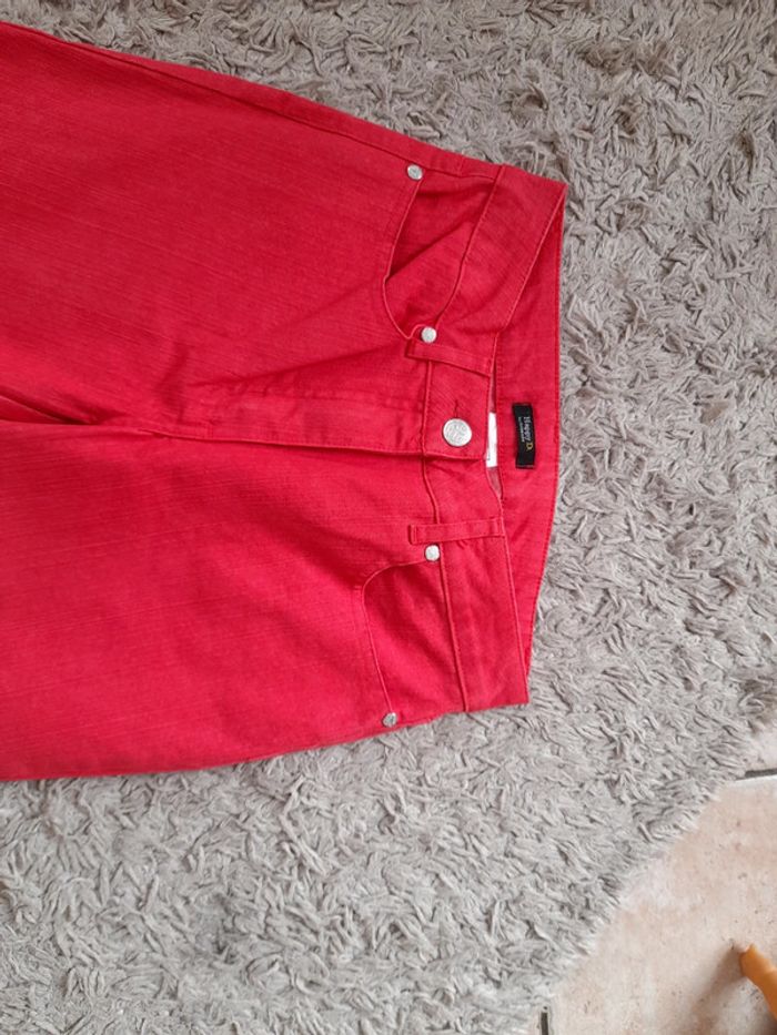 Pantalon 3/4 rouge T36 Damart Happy D - photo numéro 2