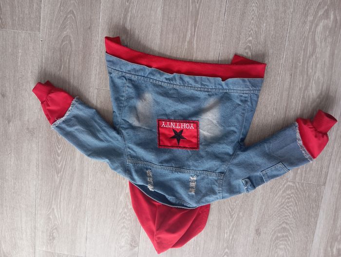 Veste en jean avec capuche garçon - photo numéro 3
