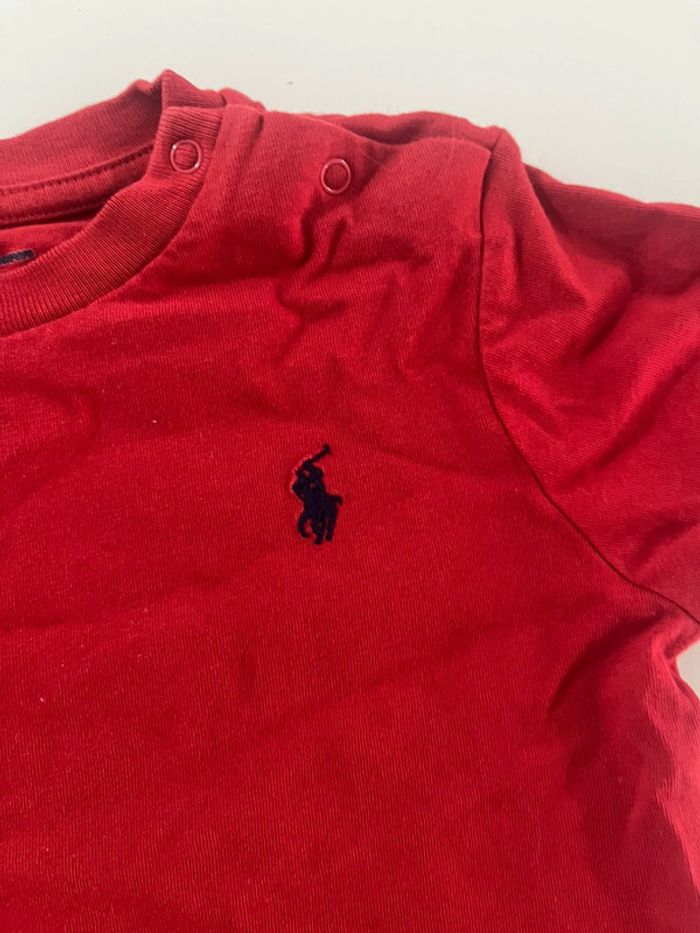Tshirt polo Ralph Lauren bebe - 12 mois - photo numéro 2