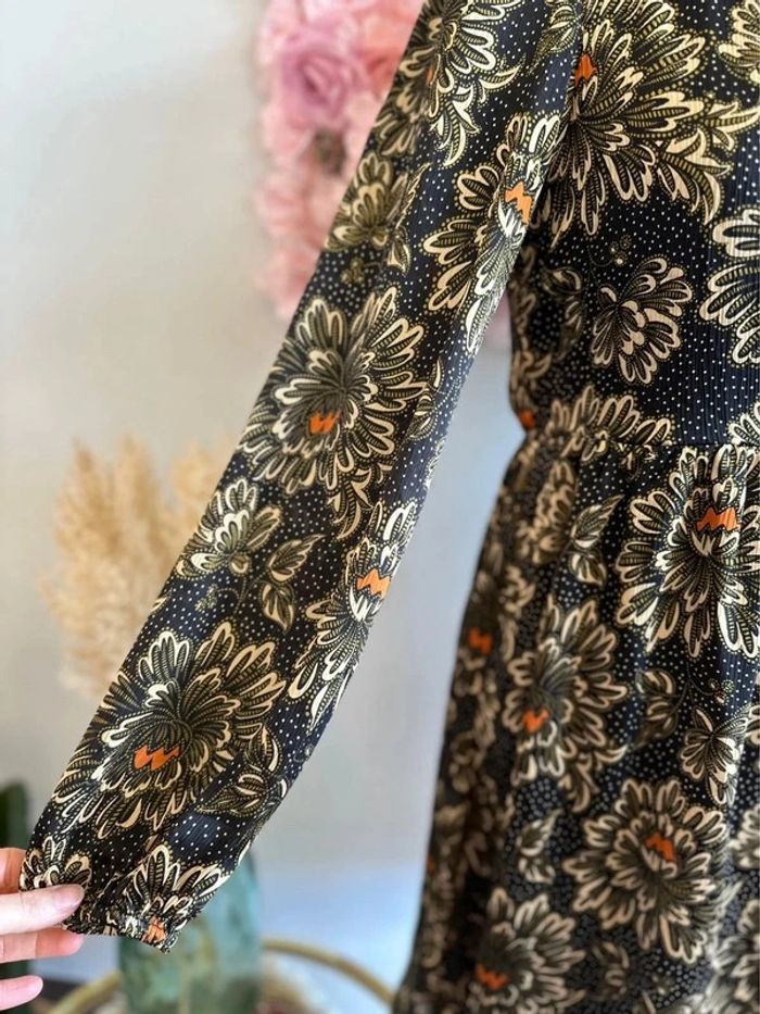 Robe midi à motifs fleuris colorés taille 36 - neuve Promod - photo numéro 9