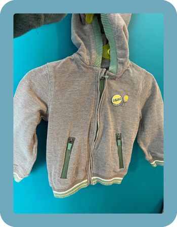 Beau sweat à capuche zippé 3 ans sergent major