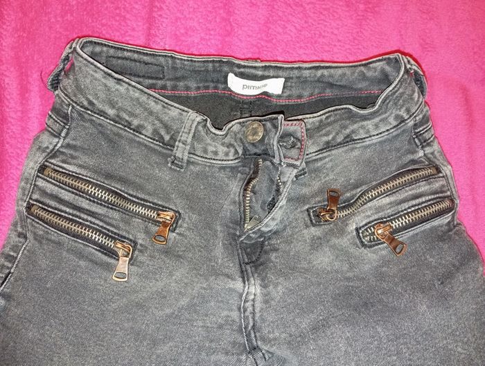Jeans très skinny fin Pimkie taille 36 couleur used - photo numéro 3