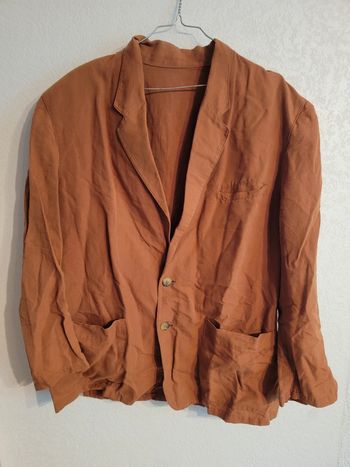 Veste blazer en lin aventure cargo effet vintage old money