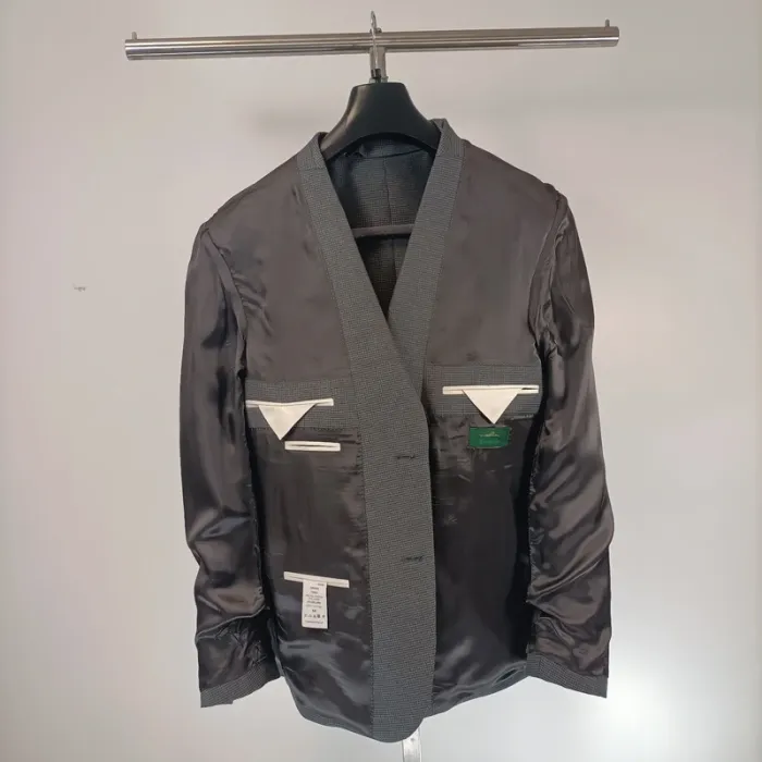 Veste grise - veste de costume grise quadrillée relief - A462 veste grise - photo numéro 11