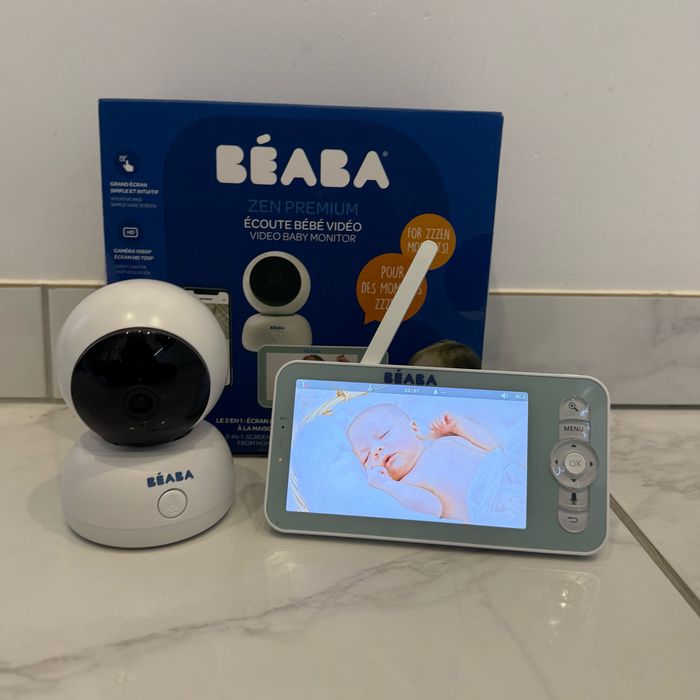 BÉABA Babyphone écoute-bébé Vidéo Zen Premium night blue. - photo numéro 4
