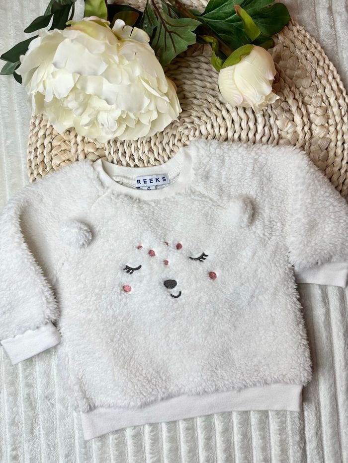 Pull Creeks 6 mois blanc