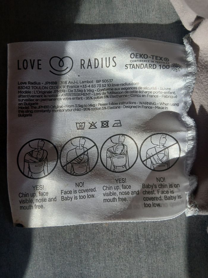 Echarpe de portage Love Radius - photo numéro 2