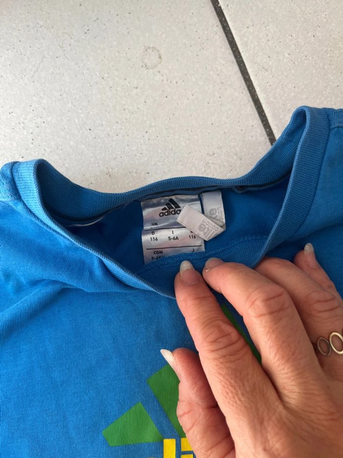 Lot 2 teeshirt Adidas et Kappa 5/6 ans - photo numéro 3