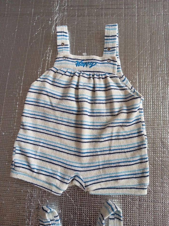 Lot 2 barboteuse coton éponge 6 mois - photo numéro 3