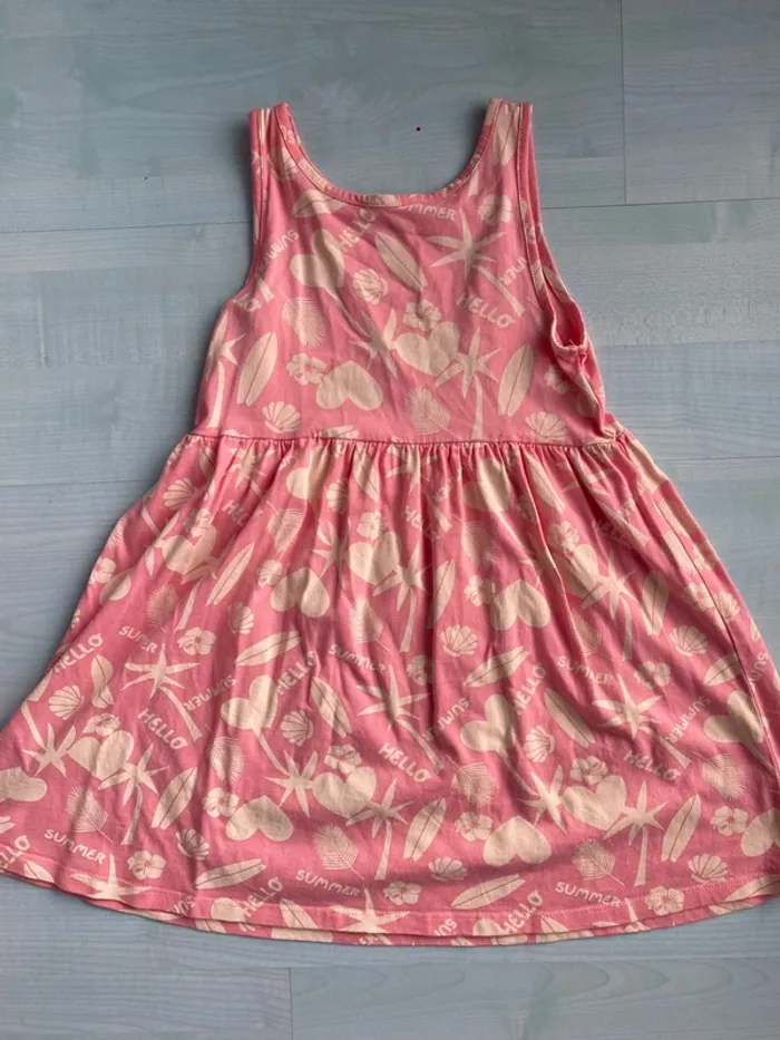 Robe estivale rose et beige orchestra 8 ans - photo numéro 4