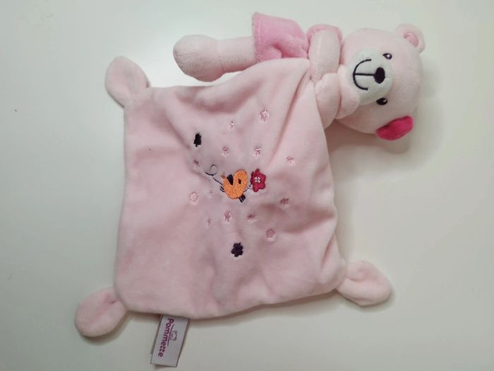 Doudou Ours rose Pommette - photo numéro 4