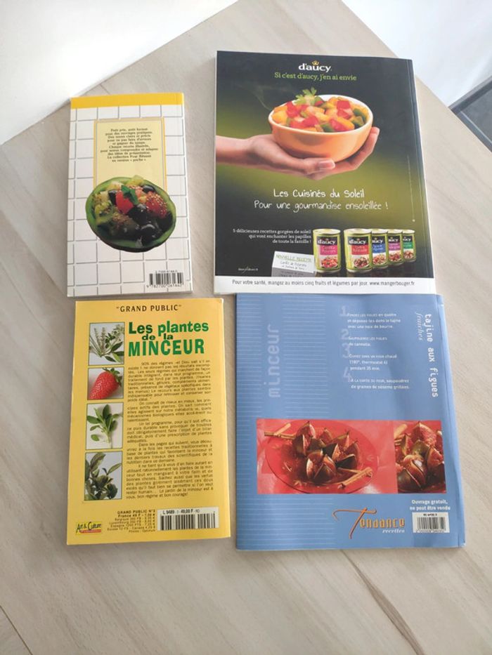 Lot 4 livres tendance minceur cuisine naturelle plantes dévoreuses graisses clé alimentation santé - photo numéro 2