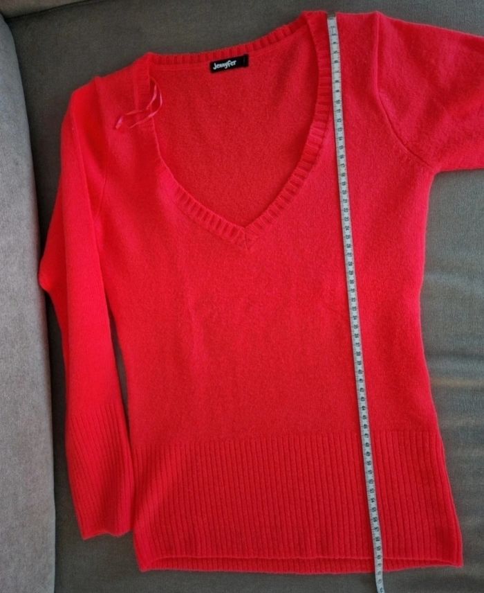 Pull rose vif col v, Jennyfer - photo numéro 10