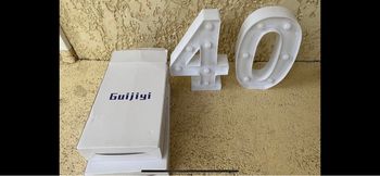 Anniversaire chiffres 40 Led neuve