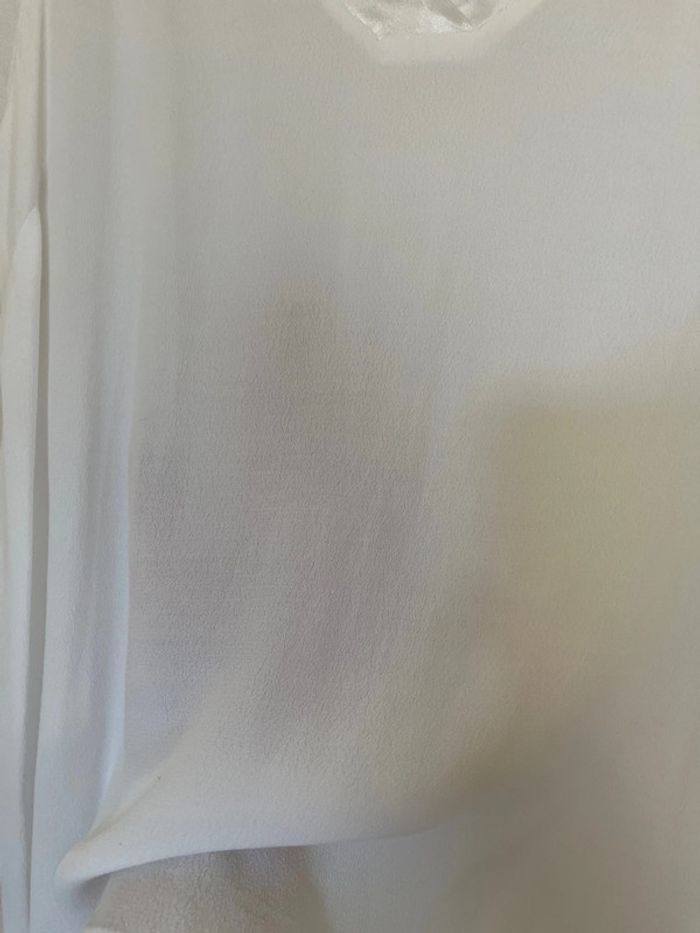 Top blanc détails satiné idéal cérémonies - photo numéro 5