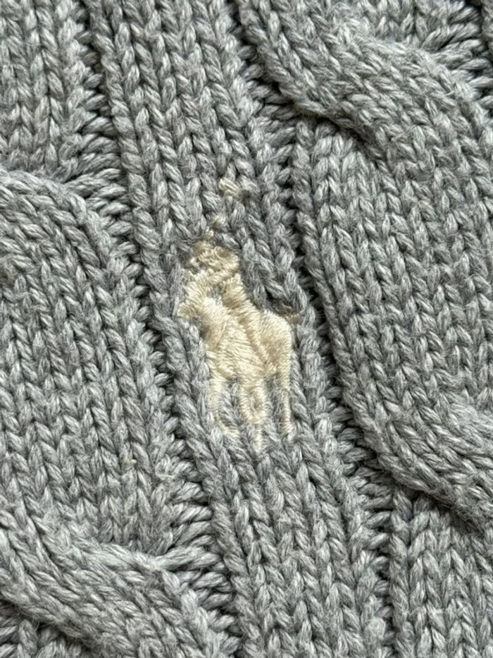 Pull torsadé Ralph Lauren - Gris - photo numéro 4