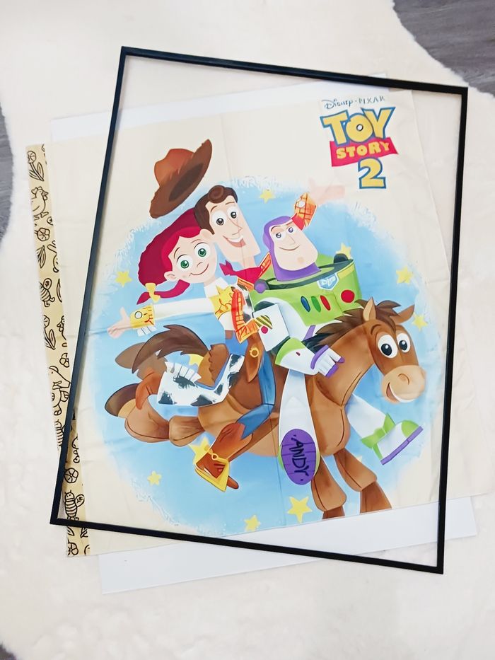 Decoration murale Impression sur toile tissus 70x70 neuf à encadrer - photo numéro 2