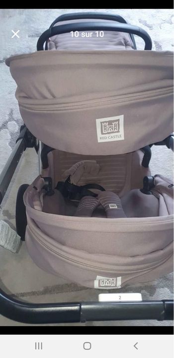 Poussette double Red Castle Evolutwin